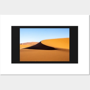 Orange sand dunes. Posters and Art